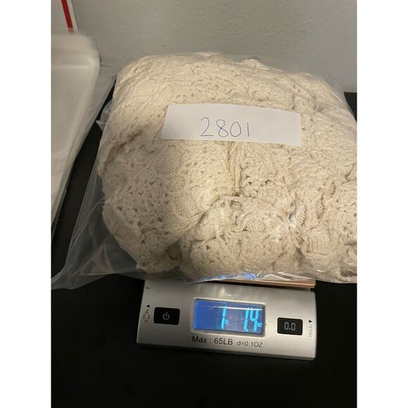 Vintage Honors Women Sweater 20W Cream Silk Blend Floral Crochet Cottagecore 90s - Picture 6 of 6